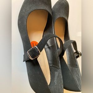 Black wedges. Worn once.